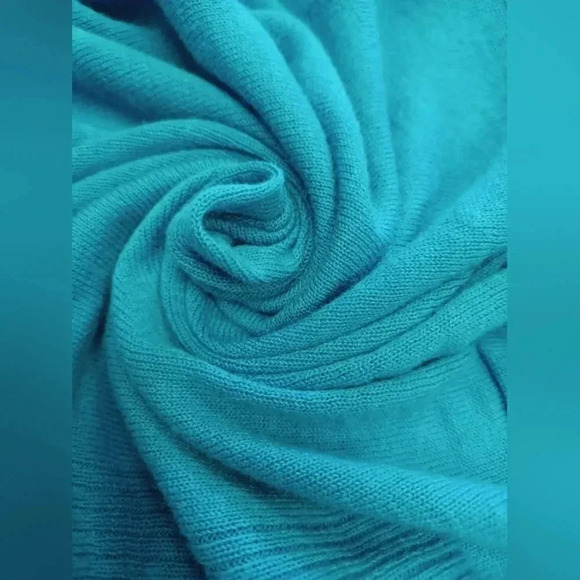 Nic+Zoe LS Open Teal Blue Cardigan Size  Small - Picture 7 of 9